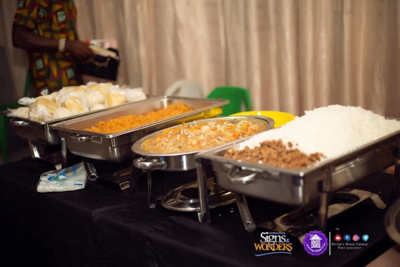 Prepared meals at the Port Harcourt Eat for Free outreach
